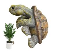 Décorations de pot de tortue en résine - de tortue d'escalade Hugger, Miniature de jardin imperméable | Décorations de extravagantes pour pots d'intérieur, jardins extérieurs ,