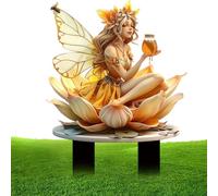 Décorations de pots de fleurs, figurines miniatures de fées | Ornements de en pot en acrylique, piquet de sol, panneau décoratif, pots de faits à la main, décorations, figurines de