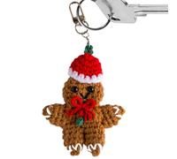 Décorations de poupées en pan de, décorations de Noël en pan | Porte-clés décoratif de Noël avec un petit homme en panne,Ornement de figurines émotionnelles en peluche au crochet