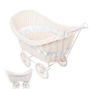 Décorations De Poussette - Fausse Landau Rustique En Osier | Porte-objets Pour Jardin Fêtes Pique-Nique Photographie