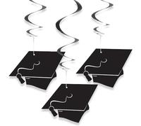 Décorations de remise des diplômes Swirl à Suspendre - 66 cm - Lot de 3