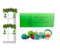 Décorations de sapin de Noël à boutons - Pendentif Père Noël, Ange, bonhomme de neige - Pendentif pour - Ensemble de décoration pour adultes - Artisanat de vacances - Rétroviseur de voiture et