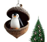 Décorations de Sapin de Noël, Adorable Ornement en Acrylique 2D sur Le thème des Animaux, Pendentif Gland d'animal | pour Portes, Jardin, Cour, Chemin, Rebord de fenêtre, Chambre à Coucher