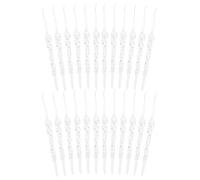 Décorations de Sapin de Noël Ambiance Noël de Glaçons, 24 pièces | Plastique Blanc Transparent, Légères Trou, Aspect Réaliste pour Branches, Jardins, Porches et Couloirs
