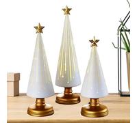 Décorations De Sapin De Noël De Table - 3 Pièces Décors de Table de Noël,Figurine d'arbre Étoile en Résine pour Intérieur,pour Décorations de Fête d'hiver, Maison, Intérieur, et