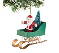 Décorations de Sapin de Noël | Décor de Traîneau pour Maintenir l'arbre de Noël,Pendentif Festif en Fer pour Décoration de Bureau, de Cheminée, de Porte, de Mur, de Maison pour Fêtes et