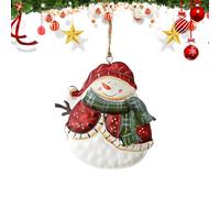 Décorations de sapin de Noël - Décoration amusante en fer blanc en forme de bonhomme de neige - Ornements festifs à suspendre pour sapin de Noël, maison, chambre à coucher, salon, salle à manger
