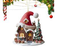 Décorations de sapin de Noël | Décoration de Noël en acrylique 2D pour maison, sac à dos, berline, pickup, tableau de bord, SUV, fenêtre, cheminée, bureau, sac à dos de vacances