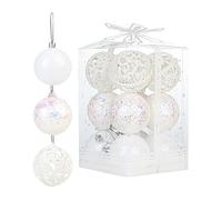 Décorations de sapin de Noël - Décoration incassable - Boules à suspendre de 6,9 cm - Pour maison, chambre à coucher, magasin, centre commercial, fête, festival, intérieur et extérieur