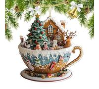 Décorations De Sapin De Noël - Décorations De Noël 2D,Décoration Festive de Saison pour Porte Voiture Intérieur Sac à Dos Chevet Bibliothèque Cabas
