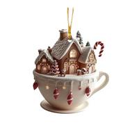 Décorations de sapin de Noël en acrylique 2D à suspendre | Pendentif de fête de Noël pour chambre à coucher, couloir, maison, fête, vacances, festival, intérieur, terrasse, extérieur