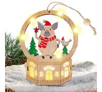 Décorations De Sapin De Noël En Bois Décoration Saisonnière avec Lumière