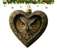 Décorations de Sapin de Noël en Forme de Charme 2D en Acrylique à Motif | Décor de Noël Animaux de la Forêt pour Fêtes, Mur, Porte, Fenêtre, Cheminée et