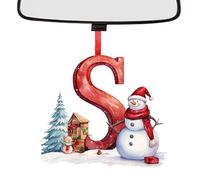 Décorations de sapin de Noël en forme de lettre, pendentif bonhomme de neige, décoration festive en acrylique 2D pour pelouse, terrasse, extérieur, intérieur, fête, chambre, vacances, couloir, maison