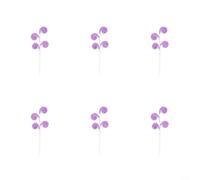 Décorations de sapin de Noël en spirale avec rayures rouges et blanches pour décoration de maison de vacances, configuration à faire soi-même avec fer et feutre, 7 options de couleur (violet)