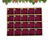 Décorations de Sapin de Noël Ensemble 20 Pièces | Boules Colorées Suspendues Décoratives - Pendaison Festive pour Réunions Familiales Fêtes Et Événements