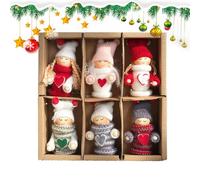 Décorations de Sapin de Noël - Ensemble de décoration de Noël en Peluche, Pendentif en, breloque Mignonne pour fenêtre intérieure, fête, fête, Mur de Famille, Hiver, Porte | Décoration pour