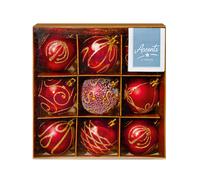 Décorations De Sapin De Noël Incassables Rouges - Choisissez Le Design