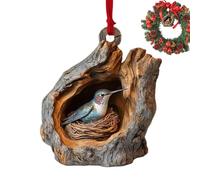 Décorations de sapin de Noël, pendentif trou d'arbre pour décoration de sapin de Noël, pendentif en acrylique plat 2D, figurine décorative pour la maison saisonnière, style ferme, amateurs