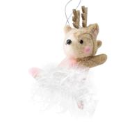 Décorations de sapin de Noël, pendentifs sur le thème des animaux, 18 x 8 cm, décoration de vacances festive, design mignon, fabriqué à la main, accessoires légers à suspendre pour ferme, maison