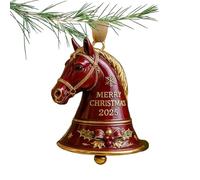 Décorations De Sapin De Noël | Souvenir De Tête De Cheval Fabriqué À La Main - Décoration Commémorative Équestre Rouge En 3D - Pour La Les Vacances Les Usage Intérieur Extérieur Mur Fenêtre Ma