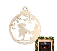 Décorations de sapin de Noël vintage en forme de chien - Griffe de chien avec trou pour les vacances et les mariages