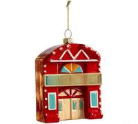 Décorations de sapin de Noël vintage en plastique avec console de jeu nostalgique et formes de panneau de rue pour décoration de fête de vacances (B)