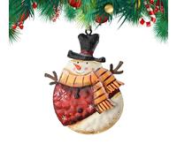 Décorations de Sapin,Décorations Rétro Bonhomme De Neige | Ornements Festifs Accrochables pour Sapin de Noël | Vintage Drôle pour Intérieur Chambre Salon Salle à Manger Cuisine Salle de Bain