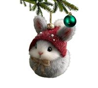 Décorations De Sapin en Forme d'animaux | Pendentif 2D en Acrylique Artisanal - Décorations À Suspendre d'animaux - pour La Maison La Fête La Ferme La Chambre Le Festival L'extérieur L'intérieur