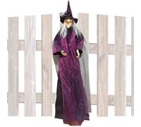 Décorations de sorcières volantes, accessoires de scène d'Halloween | Son du volant effrayant pour intérieur et extérieur activé - Objets de scène de la maison d'Halloween avec effets sonores