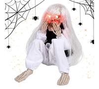 Décorations De Squelette d'halloween Pleurs Sonores Activés par Le Son sur