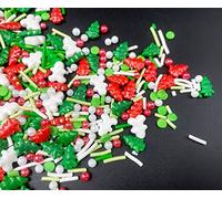 Décorations de sucre en forme d'arbre de Noël et de bonhomme de neige, pour gâteaux et cupcakes, mélange festif pour pâtisseries, biscuits et beignets, décoration de gâteau et de cupcake (sapin de