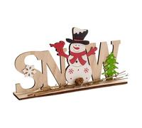 Décorations de table de Noël, centre de table en forme de bonhomme de neige de Père Noël pour vacances, enseigne en bois, décoration de la maison de Noël pour salle de bain, cuisine, chambre