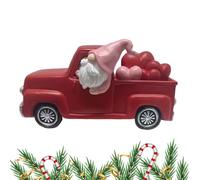 Décorations de table de Saint-Valentin Père Noël - Camion Centre de table romantique Saint Valentin, salon, chambre à coucher, cuisine, bureau, anniversaire de mariage, salle de séjour, chambre à