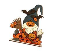 Décorations de table d'Halloween citrouille, sorcières, centres de table en bois 2D plats pour fête, maison, plateau à étages pour fêtes de vacances