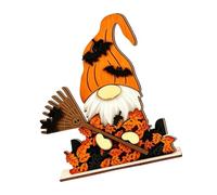 Décorations de table d'Halloween citrouille sorcières signes de table en | Décorations d'Halloween en bois, centres de table en forme de citrouille, décorations de table plates 2D