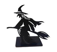 Décorations de table en bois pour Halloween, sorcière, Halloween, pour bureau, cheminée, salon, cuisine, bar Tgz809 (G, D)