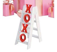 Décorations de Table pour la Saint-Valentin - Échelle En Bois Décoration Saisonnière | Pancarte Décorative pour Table | pour Appui de Fenêtre Bibliothèque de Chevet Salon Chambre Dîner Mantel