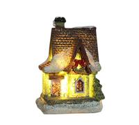 Décorations de table pour Noël Christmas Village Sets Christmas Decoration LED Lighted Village H0uses Winter Collectible Buildings Decorative Tabletop Decoration Xmas Holiday Ho