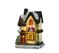 Décorations de table pour Noël Christmas Village Sets Christmas Decoration LED Lighted Village H0uses Winter Collectible Buildings Decorative Tabletop Decoration Xmas Holiday Ho