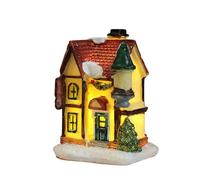 Décorations de table pour Noël Christmas Village Sets Christmas Decoration LED Lighted Village H0uses Winter Collectible Buildings Decorative Tabletop Decoration Xmas Holiday Ho