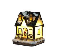 Décorations de table pour Noël Christmas Village Sets Christmas Decoration LED Lighted Village H0uses Winter Collectible Buildings Decorative Tabletop Decoration Xmas Holiday Ho