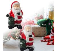 Décorations de table pour Noël Transformez votre maison pendant les vacances avec le bureau décoratif en résine du Père Noël pour le salon et la salle à manger, parfait une ambiance festive