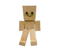 Décorations De Tableau De Bord Automatique - en Bois avec Pieds Tremblants | Statuette d'un Homme en Bois Qui Tremble | Accessoire Magnétique avec Joint Mobile | pour L'intérieur De L'autos
