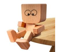 Décorations de tableau de bord de voiture, Figurine en bois tremblant avec des articulations mobiles, ornement intérieur automatique pour le travail, les vacances, le long trajet, les trajets quotidie
