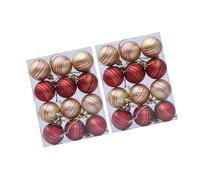 Décorations de vacances - Boule de Noël peinte à la main - Avec boîte cadeau élégante - Fournitures de fête artistiques