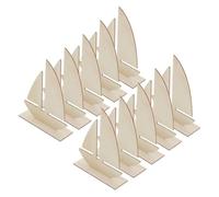 Décorations de Voiliers Beige en Bois 15 Pièces | Surface Lisse Non Peinte, Lot Créatif pour Écoles et Enseignants, Projets Marins Marqueurs