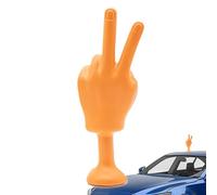 Décorations de voiture amusantes - Décoration extérieure de voiture en secouant la main, statue de geste, casque autocollant, ornement de main pour homme et femme, accessoires de moto automobile