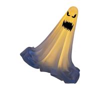 Décorations d'esprit effrayant résistantes au vent pour l'extérieur, assemblage facile, fantômes en tissu blanc pour la maison, décoration de fête hantée, coupe-vent, figurines de spectres d'Halloween