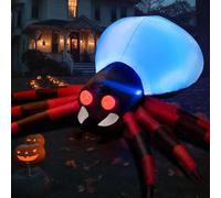 Décorations d'extérieur gonflables d'halloween de 2,4 m avec lumières LED et Pompe à air gonflables pour Halloween, décoration d'halloween, extérieur, Cour, Jardin, pelouse, Maison